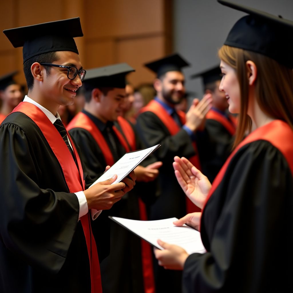 Ceremonia de graduación de traders